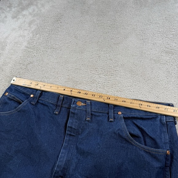 Wrangler Jeans Mens 44x30 Blue 31MWZ Denim Cowboy Cut Western Rodeo Workwear - Picture 4 of 7